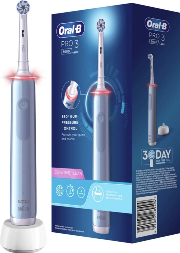 Oral-B Pro 3 - 3000 - Elektrische Tandenborstel - Ontworpen Door Braun - Blauw (4210201289210)