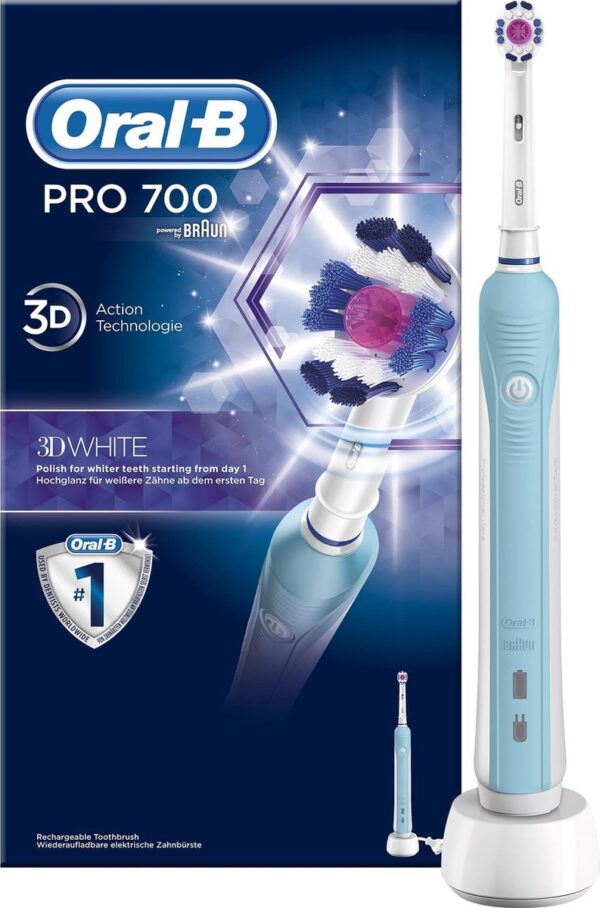 Oral-B Pro 700 3DWhite Elektrische Tandenborstel - Blauw (4210201124085)