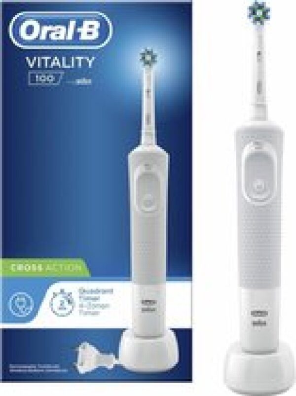 Oral-B Vitality 100 White CrossAction - Elektrische Tandenborstel - Powered By Braun (7090486698726)