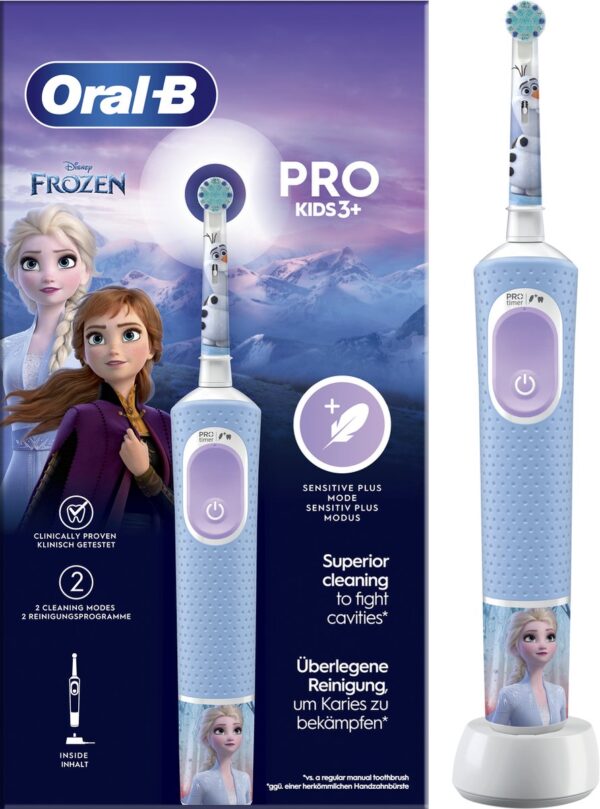 Oral-B Pro Kids Elektrische Tandenborstel - Frozen Editie - Voor Kinderen Vanaf 3 Jaar (8006540772409)