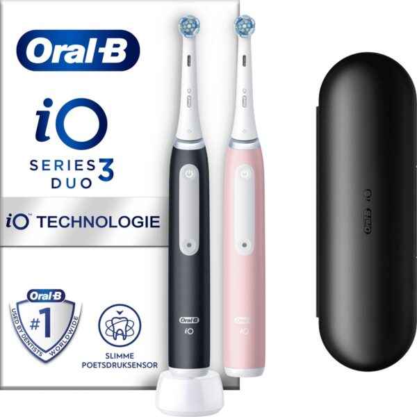 Oral-B iO 3 - Zwart En Roze - Elektrische Tandenborstel (8006540731857)